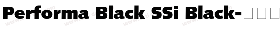 Performa Black SSi Black字体转换